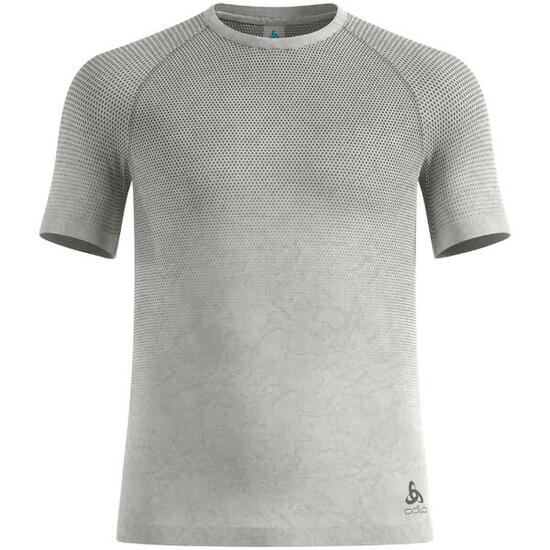 Koszulka męska ODLO BL TOP crew neck s/s PERFORMANCE LIGHT - RAIN DYE beżowa