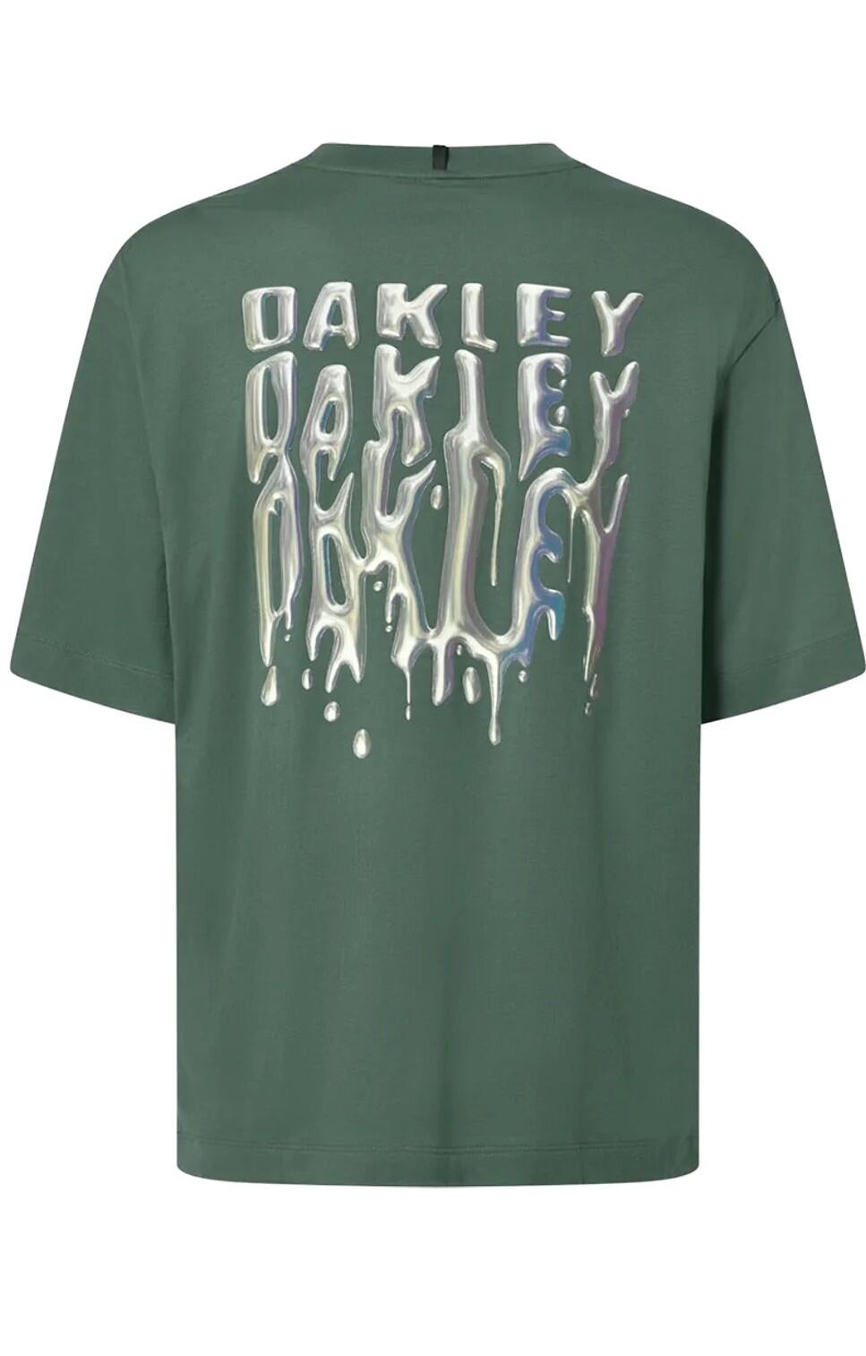 OAKLEY Oakley Herren T-shirt STACKED METAL Aviator grün 2/2