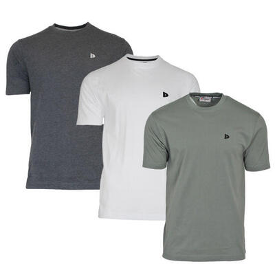 3-pack heren t-shirt vince ronde hals 100% katoen