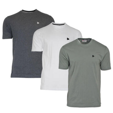 Lot de 3 t-shirts homme Vince à col rond, 60 % coton / 40 % polyester