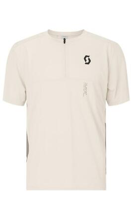 SCOTT SCOTT Herren Fahrradtrikot Vertic Zip cotton white/toast beige