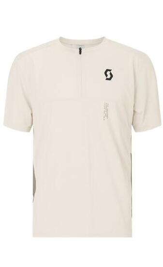 SCOTT SCOTT Herren Fahrradtrikot Vertic Zip cotton white/toast beige