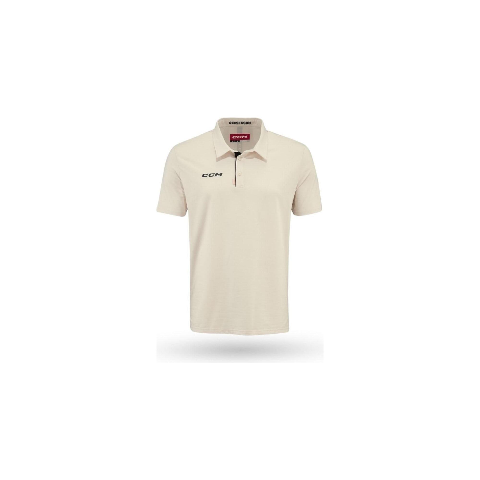 Polo CCM RBZ Stripe Wh S