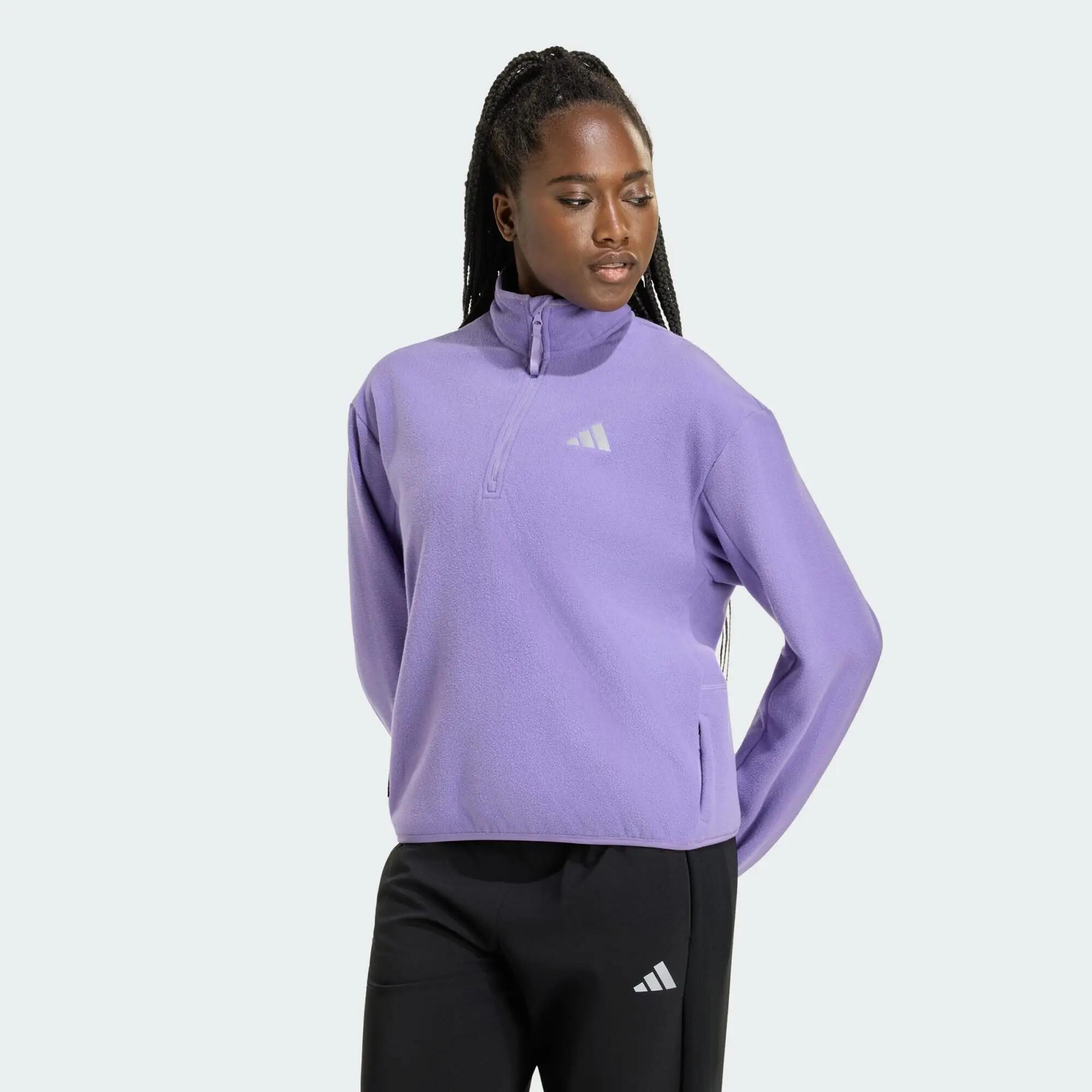 Polarowa bluza ADI365 Running Essentials Winterized z suwakiem do połowy 2/7