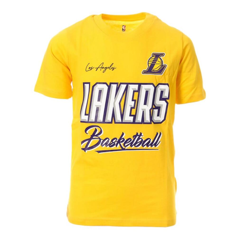 OUTERSTUFF Court vs Track CTN Junior T-Shirt, M, Los Angeles Lakers yellow