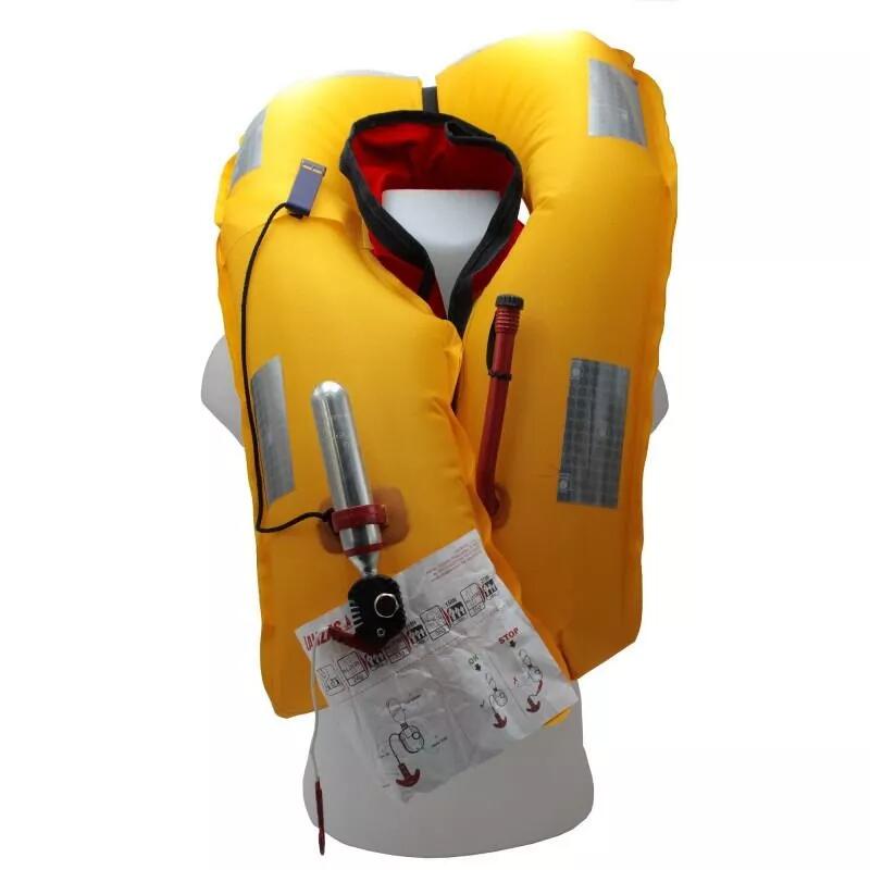 Set di 4 giubbotti di salvataggio automatici 170N ESSENTIAL Rossi - ORANGEMARINE 3/6