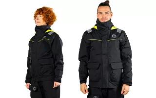 Set Offshore Segeljacke + Offshore Segelhose Schwarz - Orangemarine 2/7