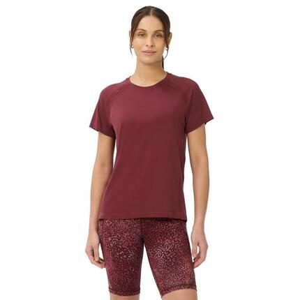 SWEATY BETTY Sweaty Betty Athlete Featherweight Seamless T-Shirt MERLOT RED M