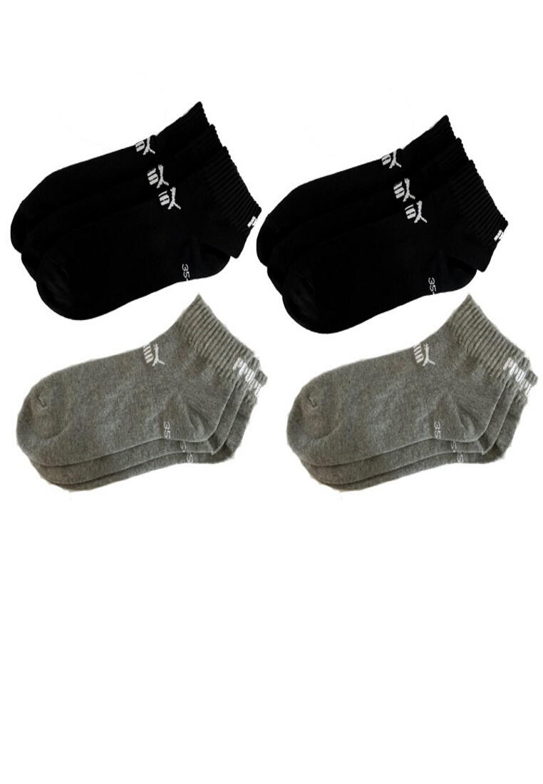 PUMA Puma ELEMENTS Quarter Socken 12-Pack Grey/black 3/5