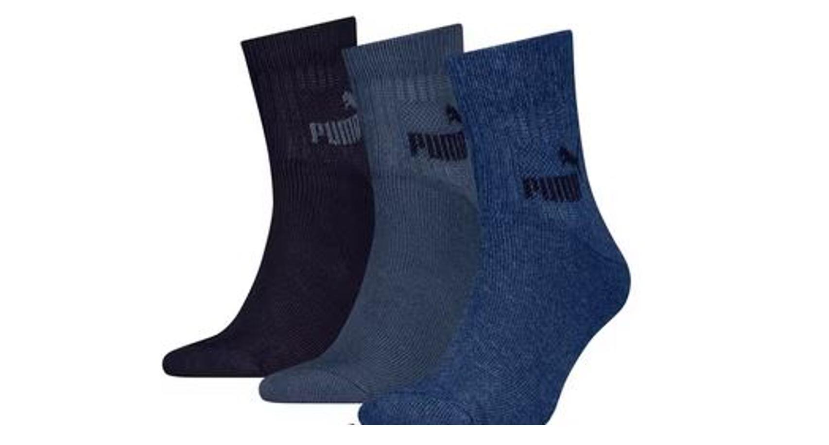 PUMA Puma ELEMENTS Short Crew Sportsocken 3-Pack Denim Blue 1/5