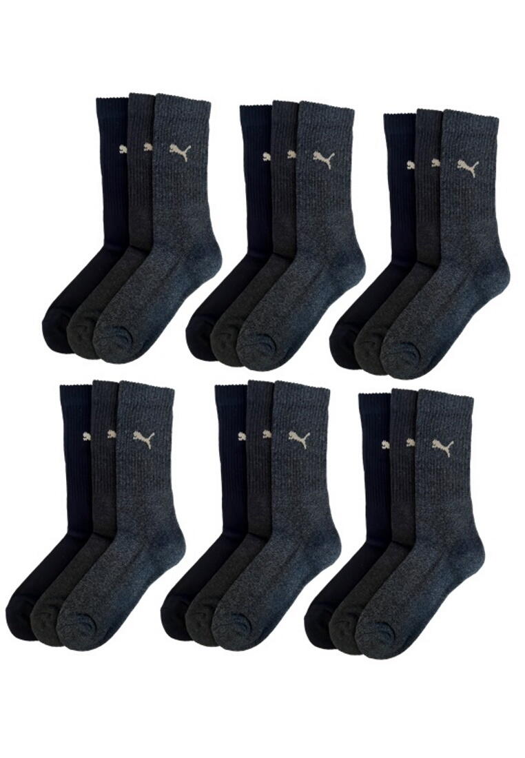 PUMA Puma Sportsocken Regular Crew Socken Sport 18-Pack denim 1/3