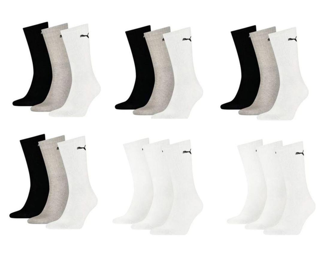 PUMA Puma Sportsocken Regular Crew Socken Sport 18-Pack 12 multi / 6 weiß 1/1