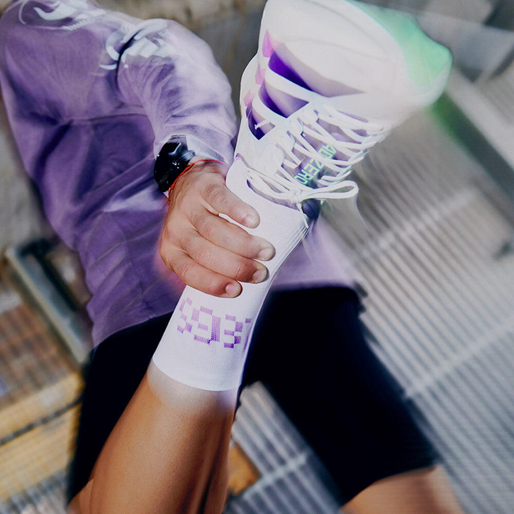 Calcetin running  unisex Fast Legs, tricotado color Purple 5/5