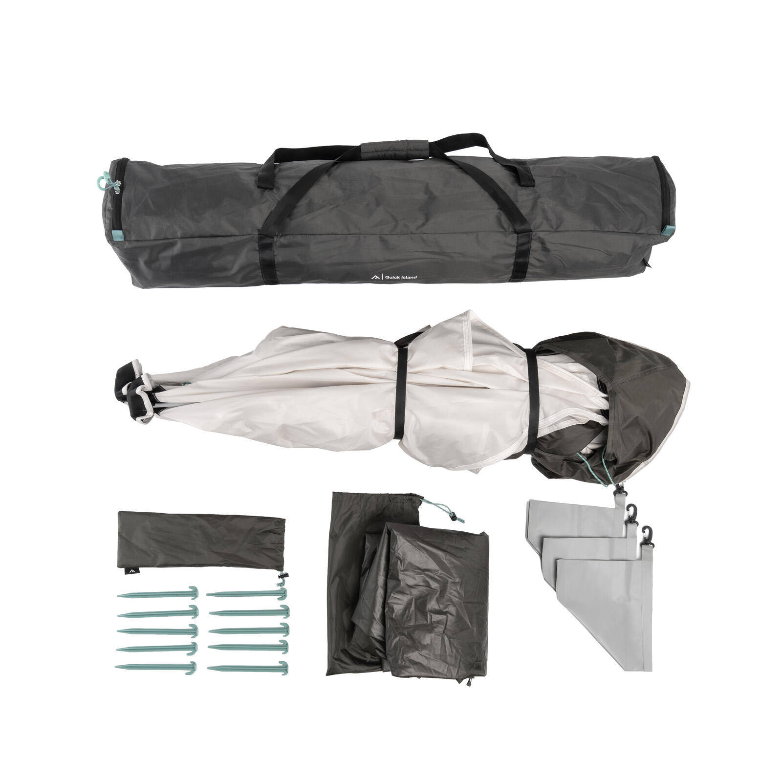 Quick Island Strandmuschel mit Pool 255x255 6/7