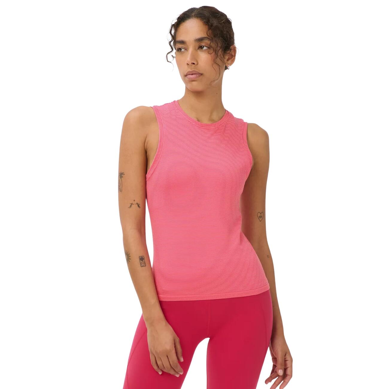 SWEATY BETTY Sweaty Betty Athlete Seamless Mid Length Racer Tank  CRIMSONRED 5/7