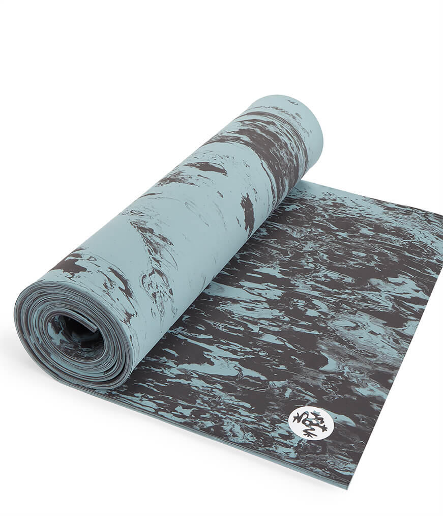 Manduka Rheo 8mm Pilates oefenmat - Blue Lotus Marble 3/4