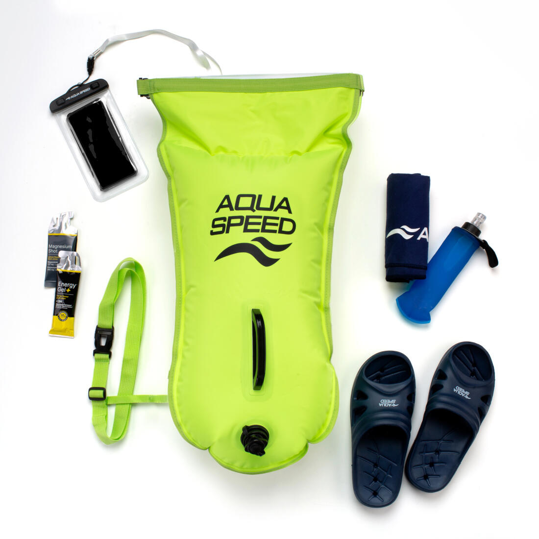Boja asekuracyjna AQUA SPEED Open Water Swim Buoy 37x72cm kol. 11 3/5
