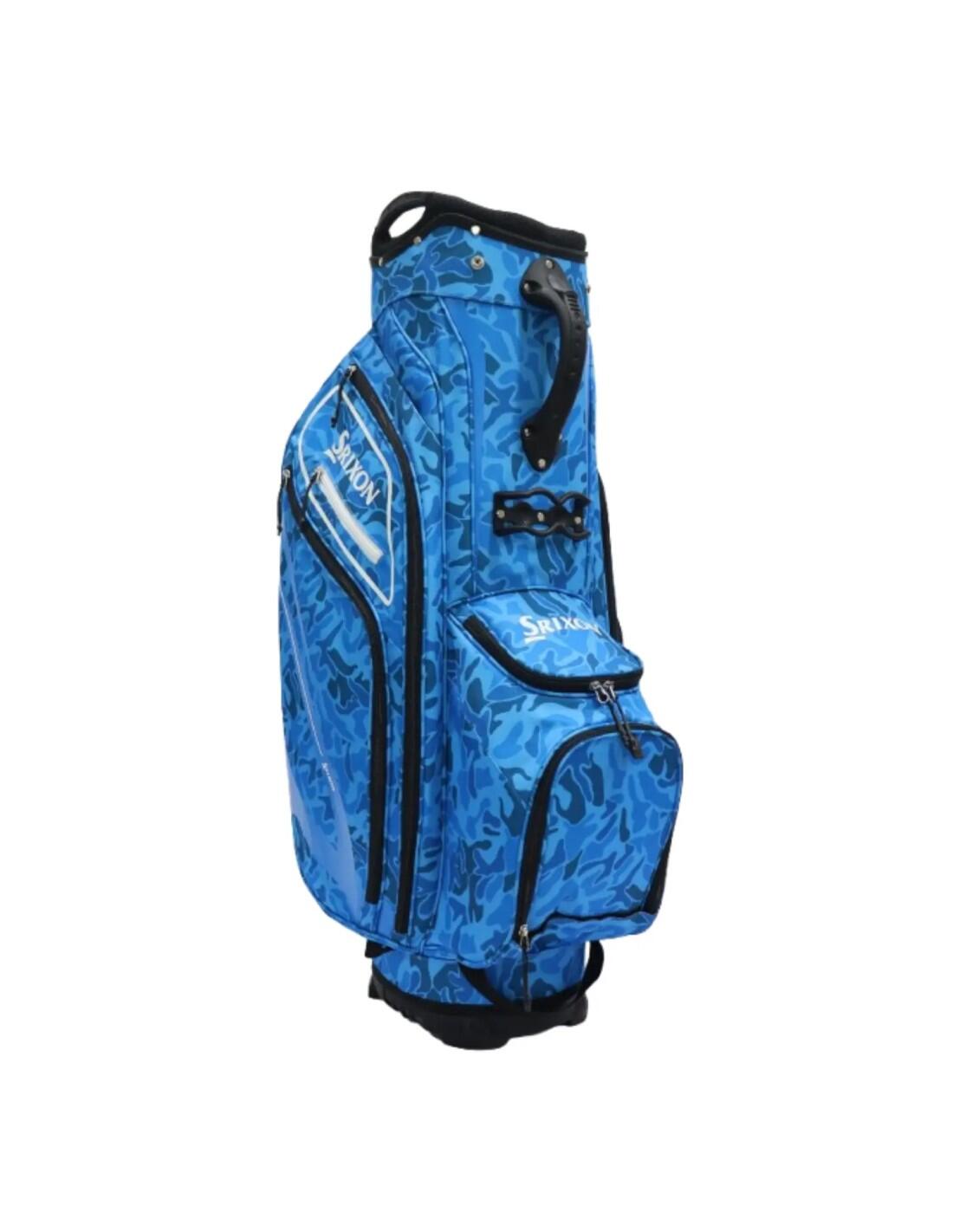 Srixon Cart Bag 2026, sacca da golf a treppiede, mimetica blu 3/3