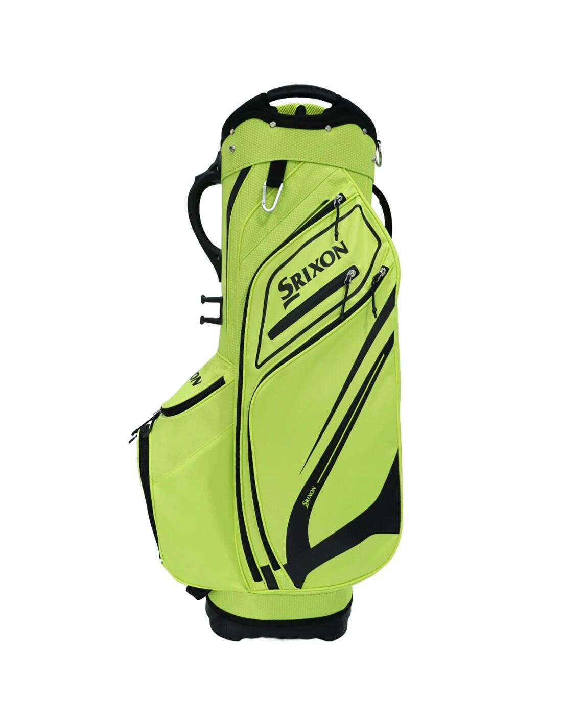 Sac de golf Srixon Cart Bag 2026, sac de golf à trépied, jaune fluo 3/4