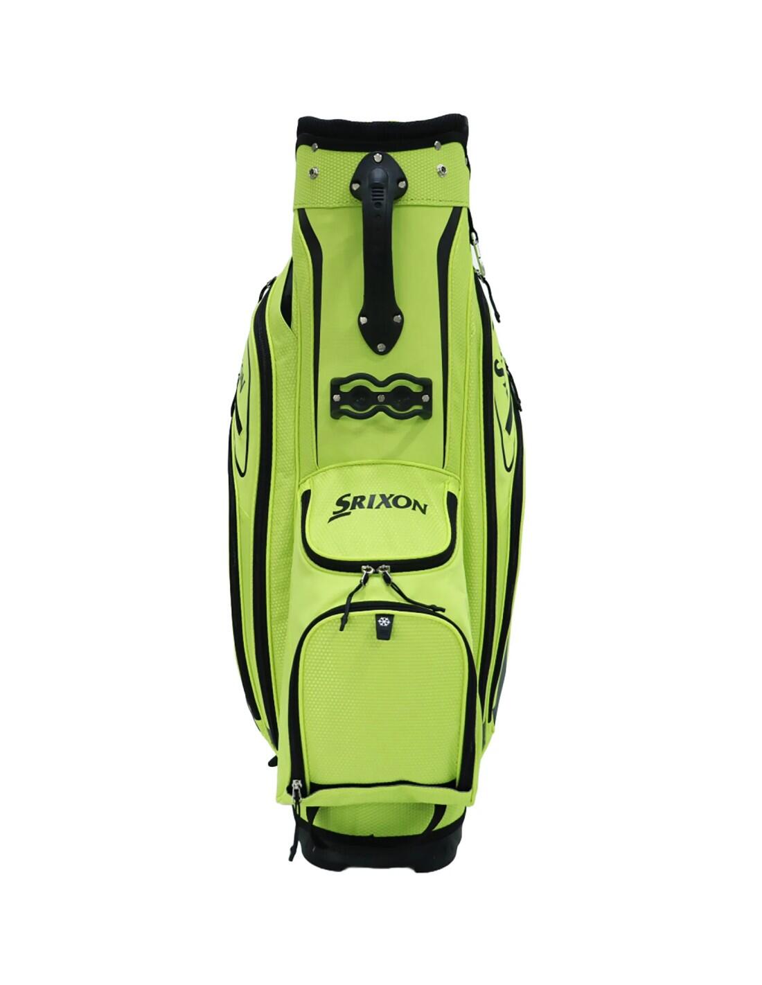 Sac de golf Srixon Cart Bag 2026, sac de golf à trépied, jaune fluo 2/4