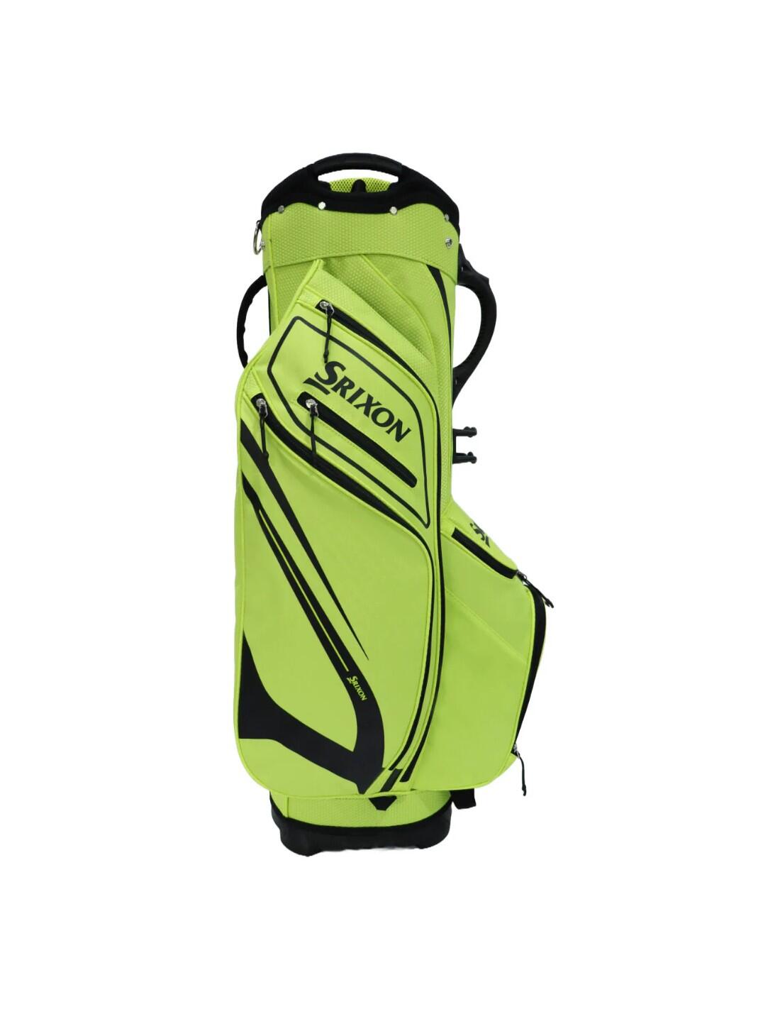 Sac de golf Srixon Cart Bag 2026, sac de golf à trépied, jaune fluo 4/4