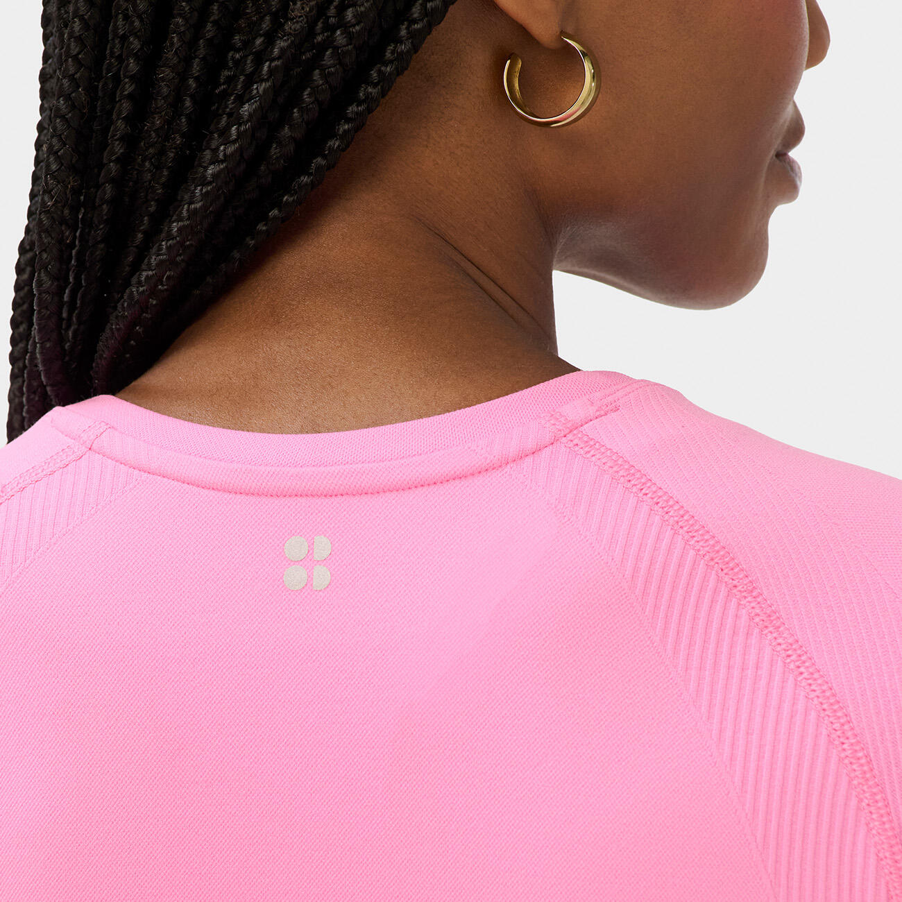 SWEATY BETTY Athlete Seamless Workout T-Shirt  FELROZE L 5/7