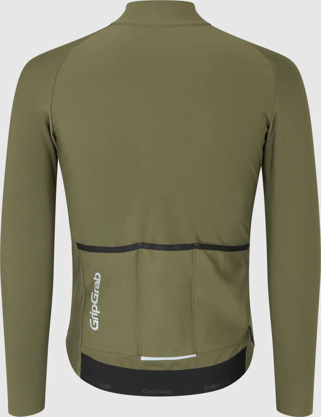 GribGrab ThermaPace Thermal Langarm Trikot Olivgrün 3/7