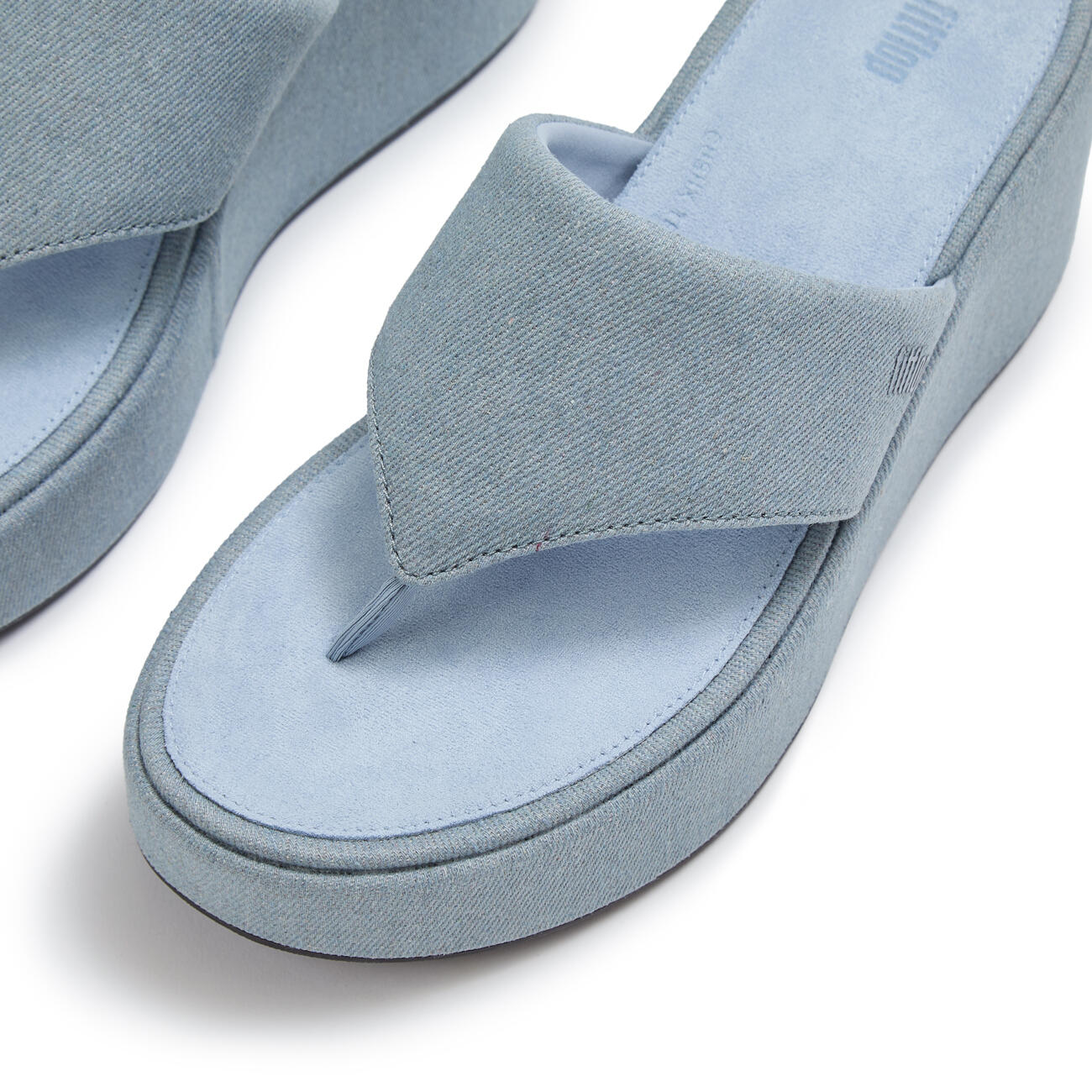 Sandales à bride avant et talon compensé en denim FitFlop 5/7