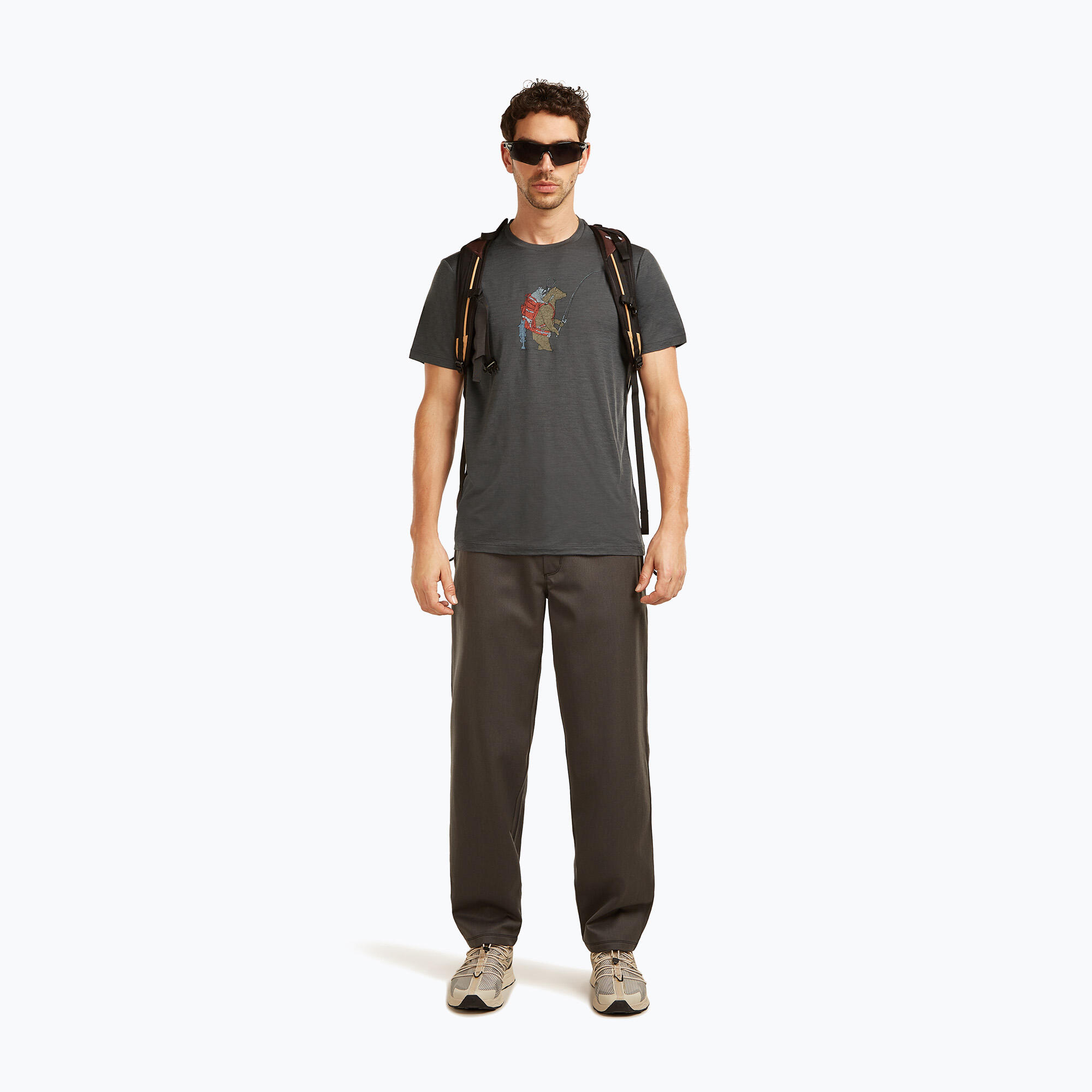 Koszulka męska icebreaker Merino 150 Tech Lite Bear Catch Tee 4/7