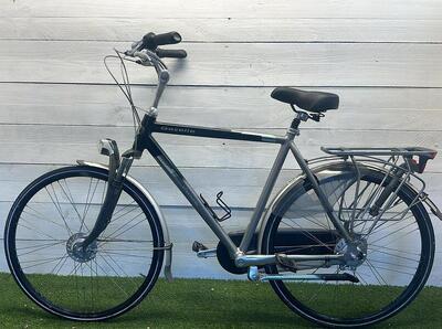 Gazelle stadsfiets blauw - city speed, 28", tweedehands, serviced