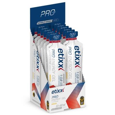Etixx pro line energy gel + cafeïne mango 12x60ml