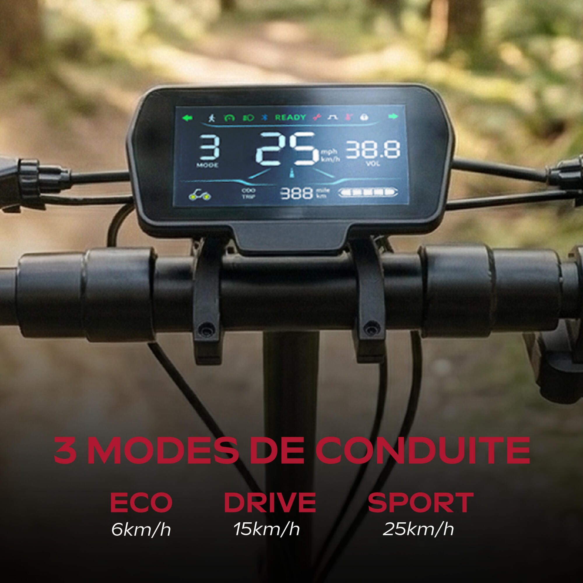 Scooter elétrica UrbanGlide eCross GO 48v - 1200W - 13Ah 4/7