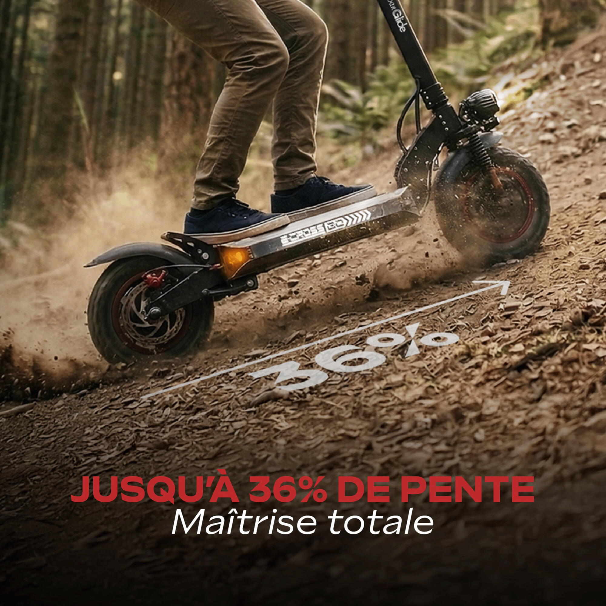 Scooter elétrica UrbanGlide eCross GO 48v - 1200W - 13Ah 6/7