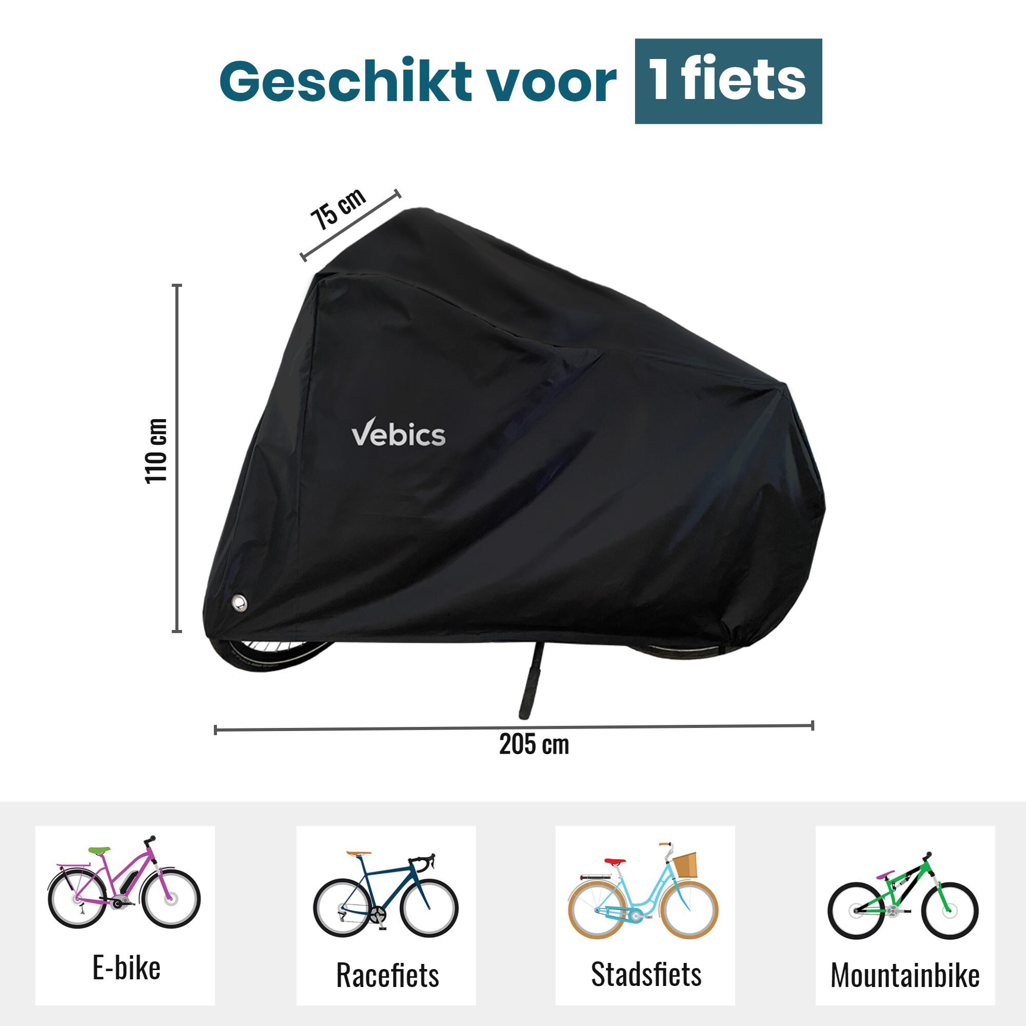 Fietshoes voor 1 Fiets Waterdicht - Fietsbeschermhoes - Fietscover - Fietszeil 2/6