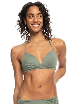 ROXY Roxy Bikini Beach Classics vorgeformtes Triangle Bikini Top grün