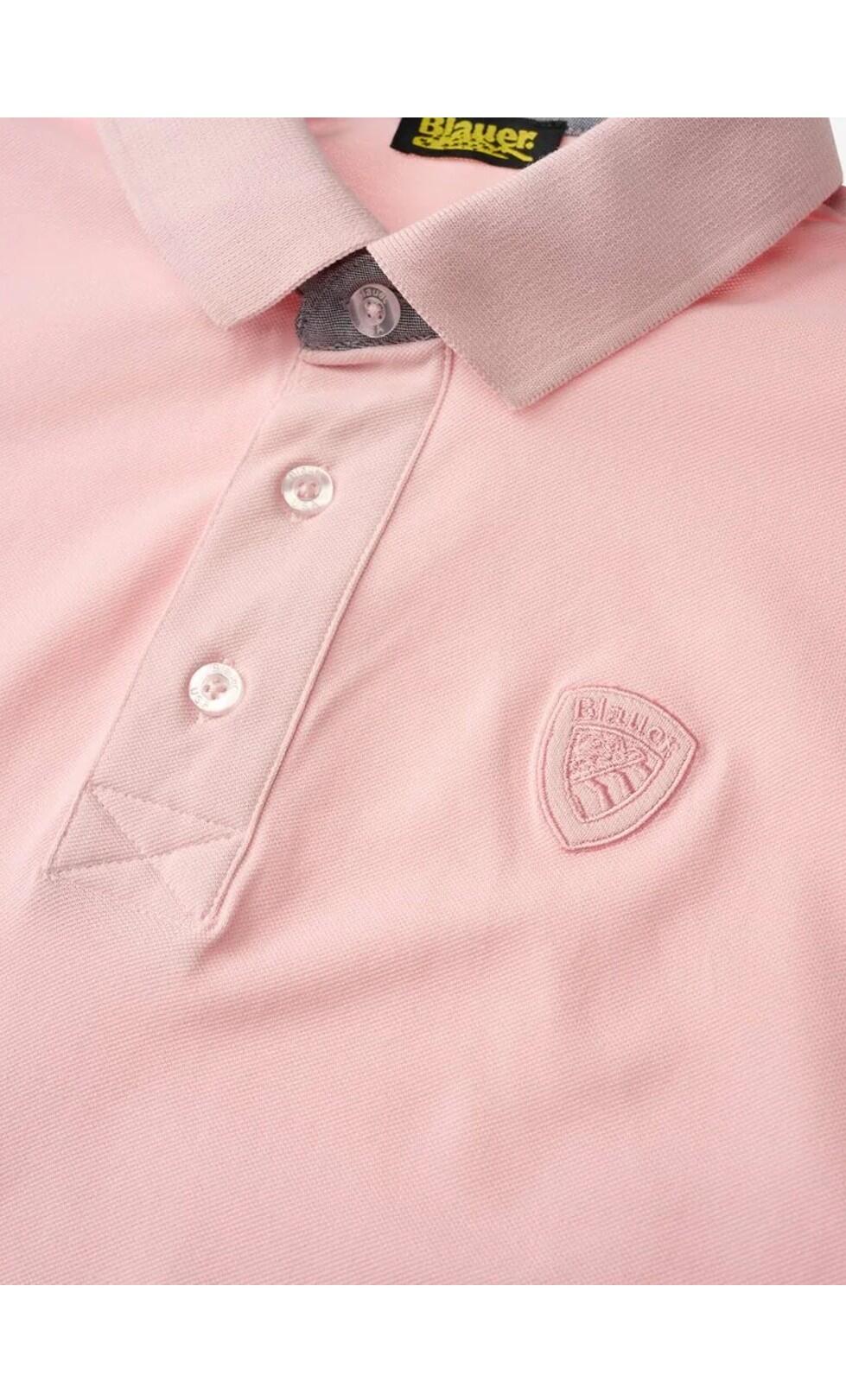 BLAUER Blauer USA Herren Polo ALBANS Pink 4/4