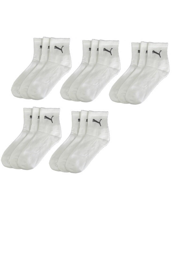 PUMA Puma Sportsocken Short Crew Socken Sport 15-Pack weiß 4/4