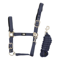 Nylon halter met gevlochten loodkabel