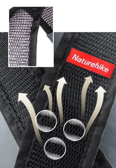 Mochila Ultraligera 18L Plegable Negra Naturehike 7/7