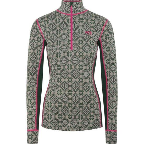 KARI TRAA Kari Traa Merino Base Layer Rose Half Zip Thyme