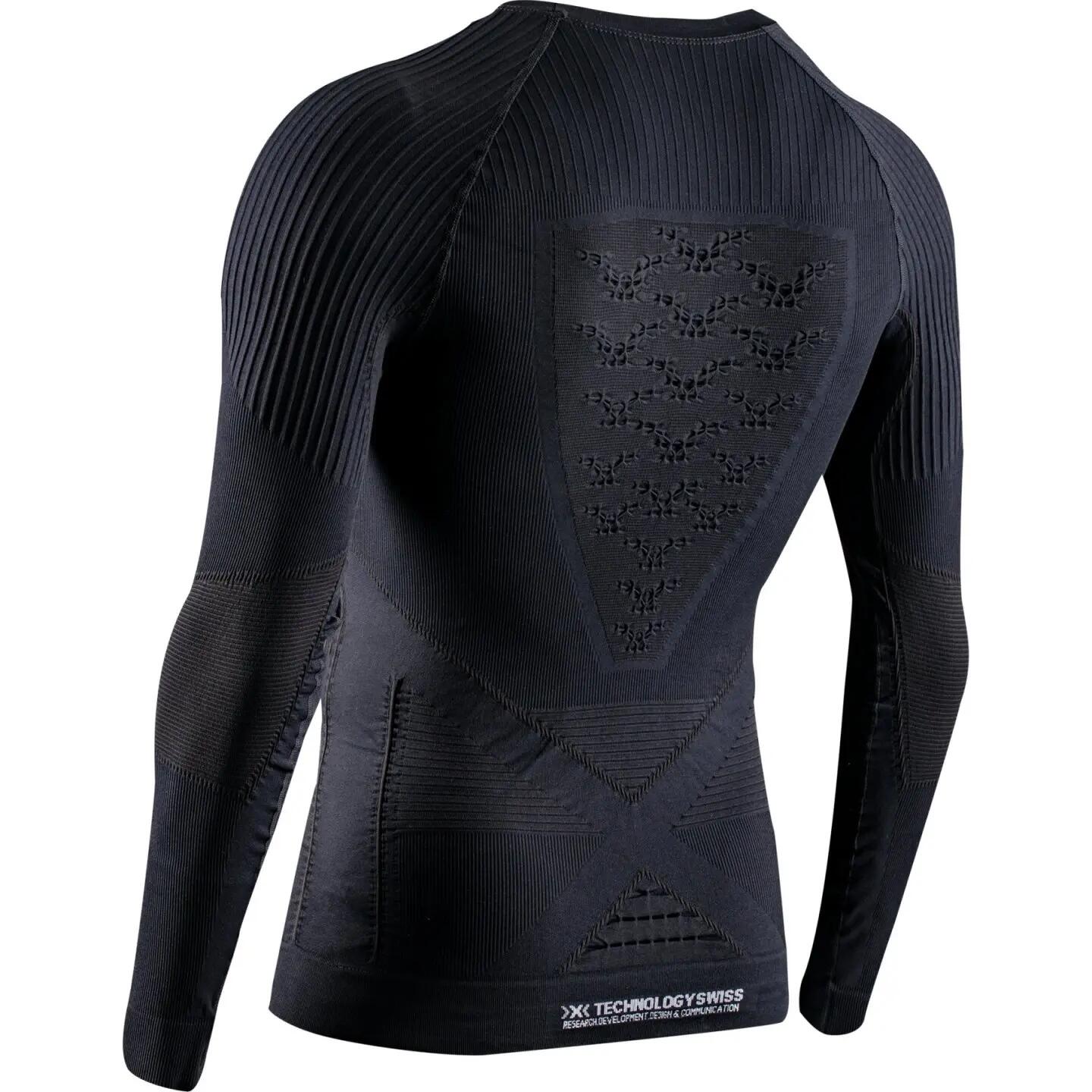 Czarny longsleeve termoaktywny męski X-Bionic Energy Accumulator 4.0 LG SL 2/3