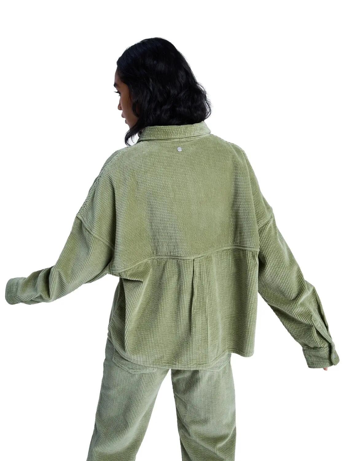 ROXY Roxy Damen Kordjacke Chilled Out Washed Oil Green 2/4