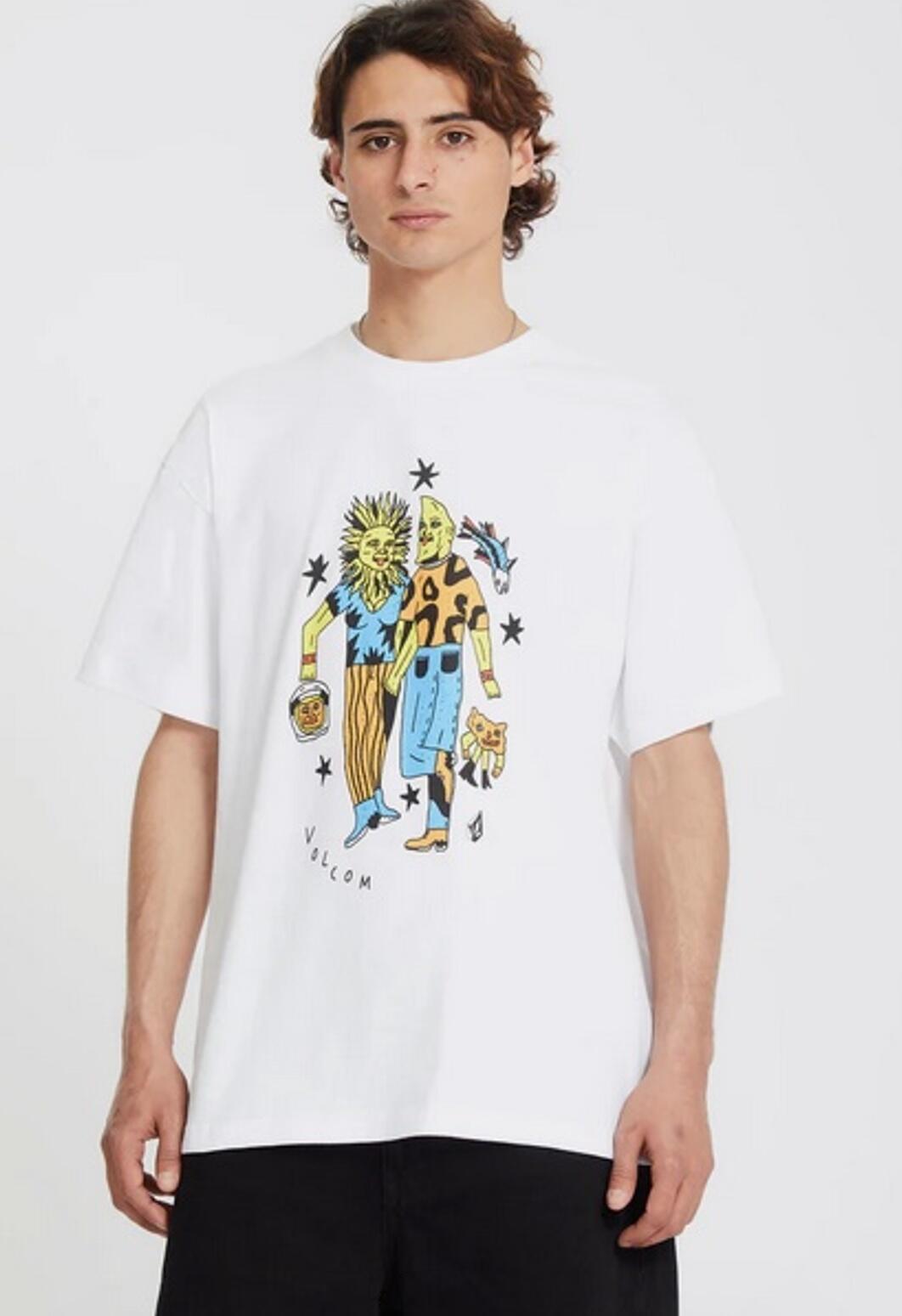 VOLCOM Volcom T-Shirt Bob Mollema 3 White 2/4