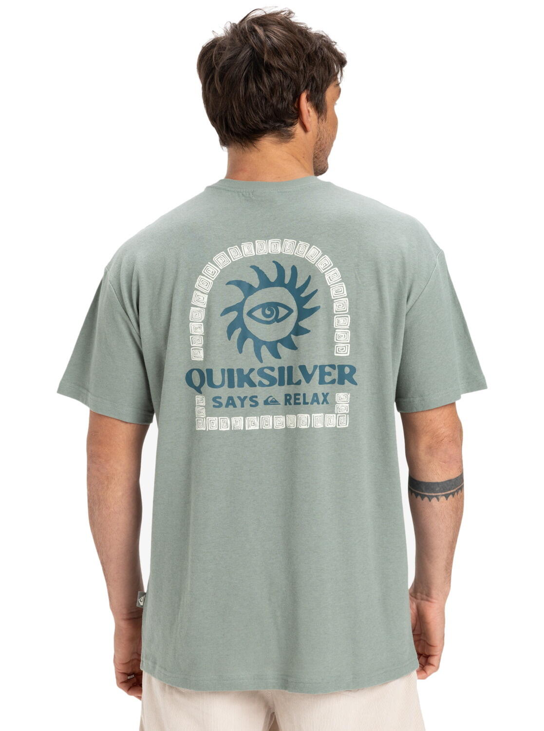 QUIKSILVER Quiksilver T-Shirt CL Sun Power Chinois Green 4/4