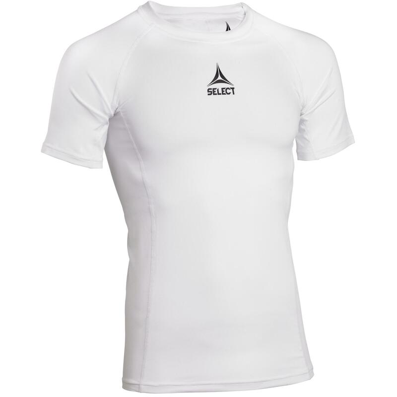 T-Shirt Compressão SELECT Baselayer Adulto Branco