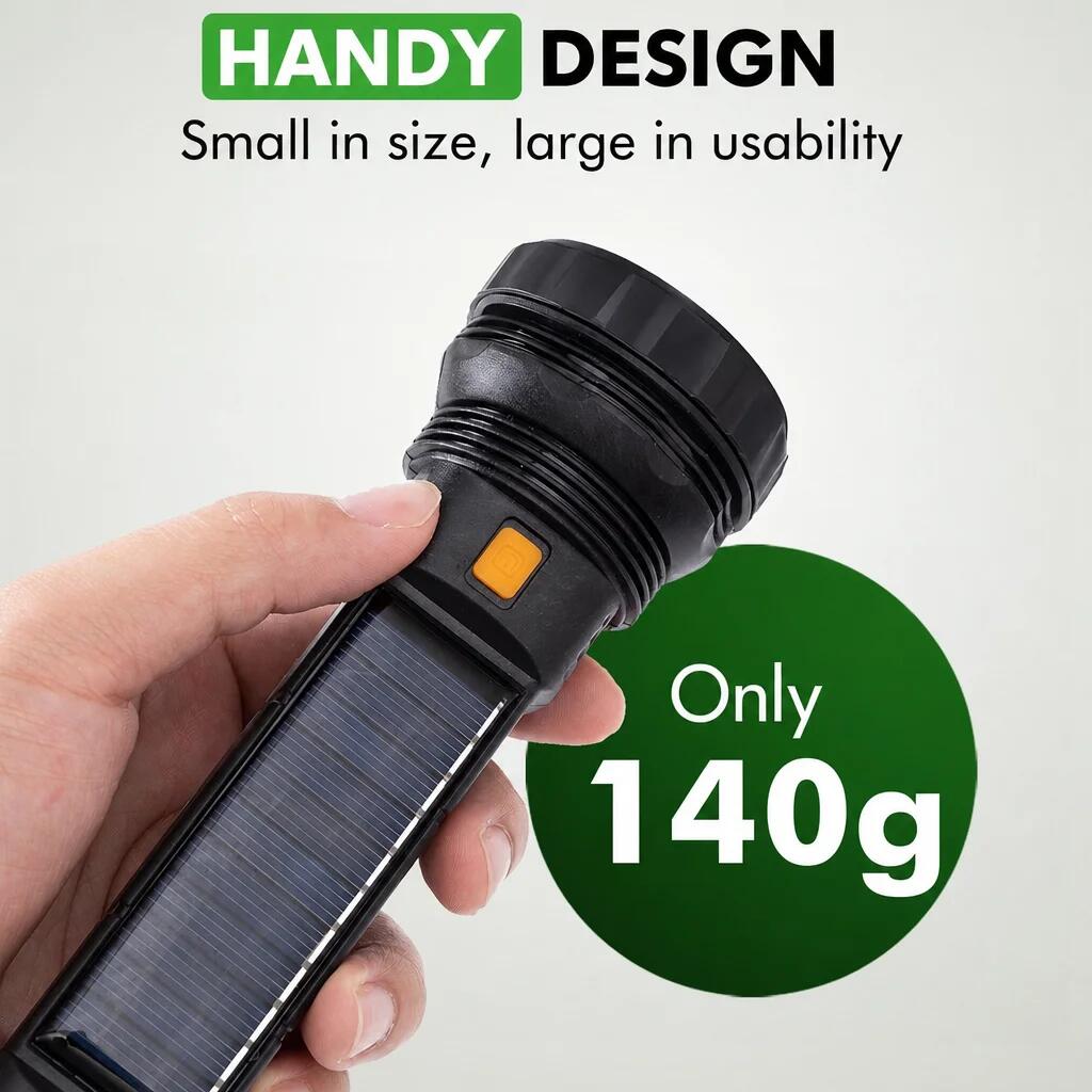 Lampe torche LED 1000 lumens étanche noire 2/6