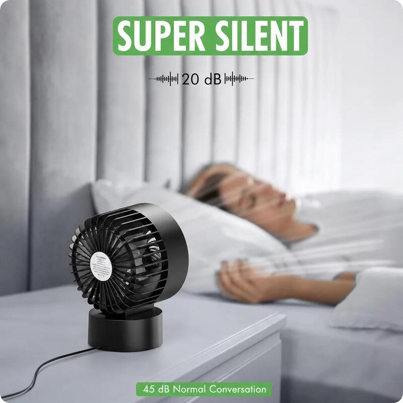 Mini ventilator USB – Compact și silențios (< 40 dB)