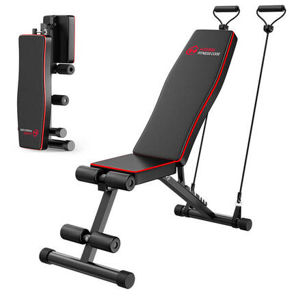 Banc de musculation pliable 300KG – 8 inclinaisons réglables