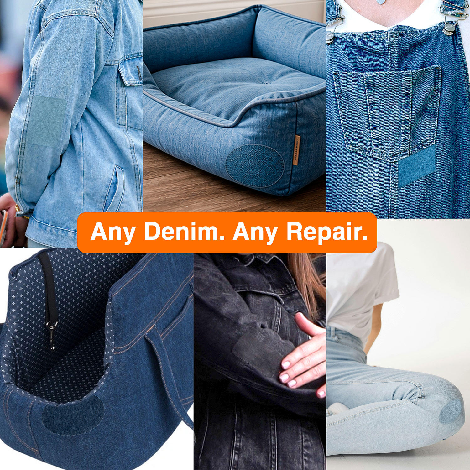 Parches vaqueros termoadhesivos para jeans, 10 unidades lavables 6/9