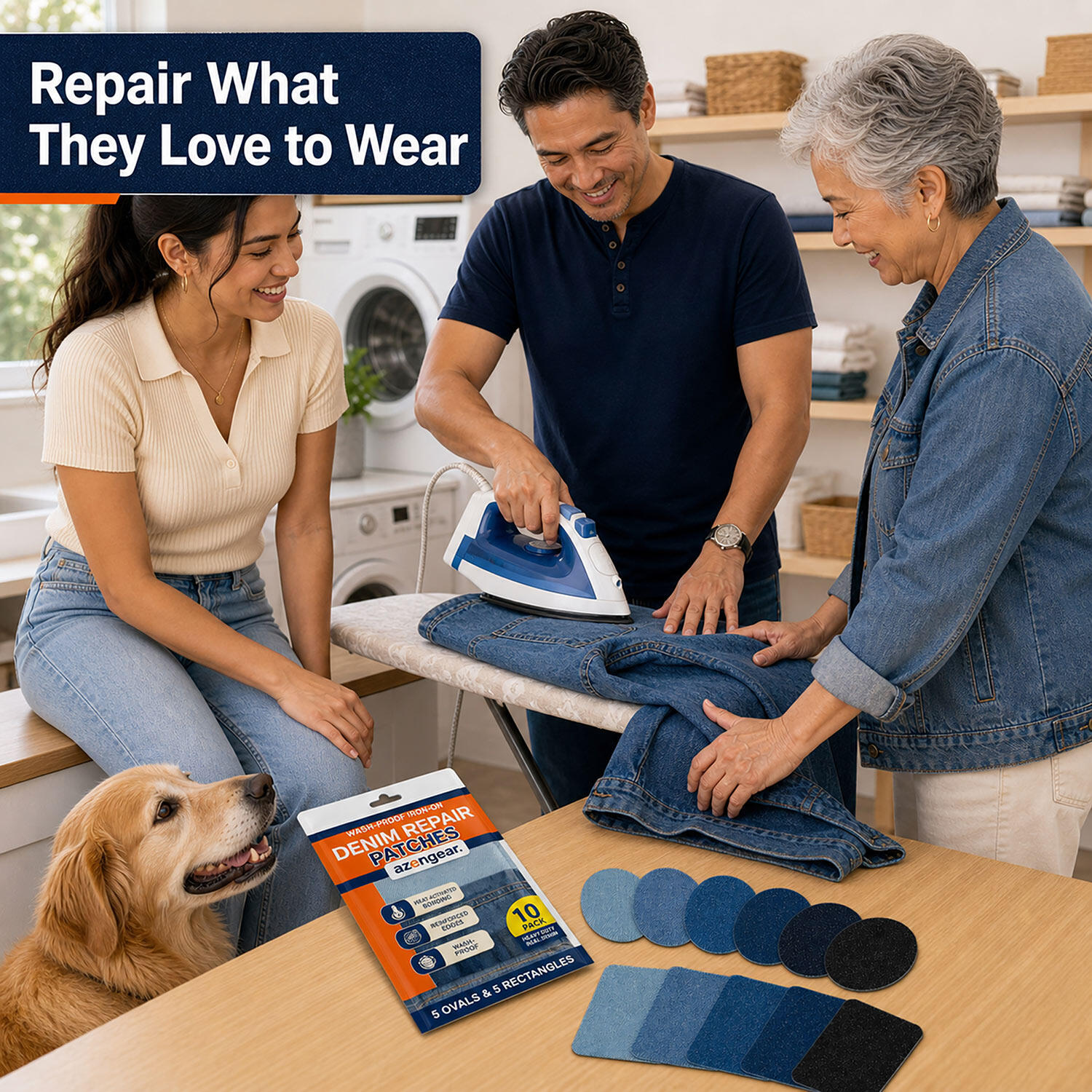 Parches vaqueros termoadhesivos para jeans, 10 unidades lavables 7/9